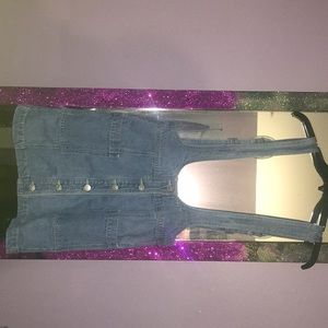 Denim overall jumper, light denim color